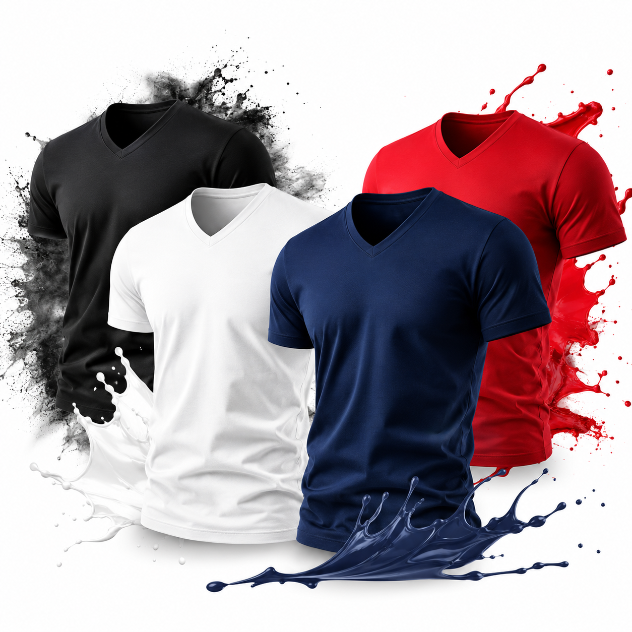Polo en algodón RX 20/1 cuello V